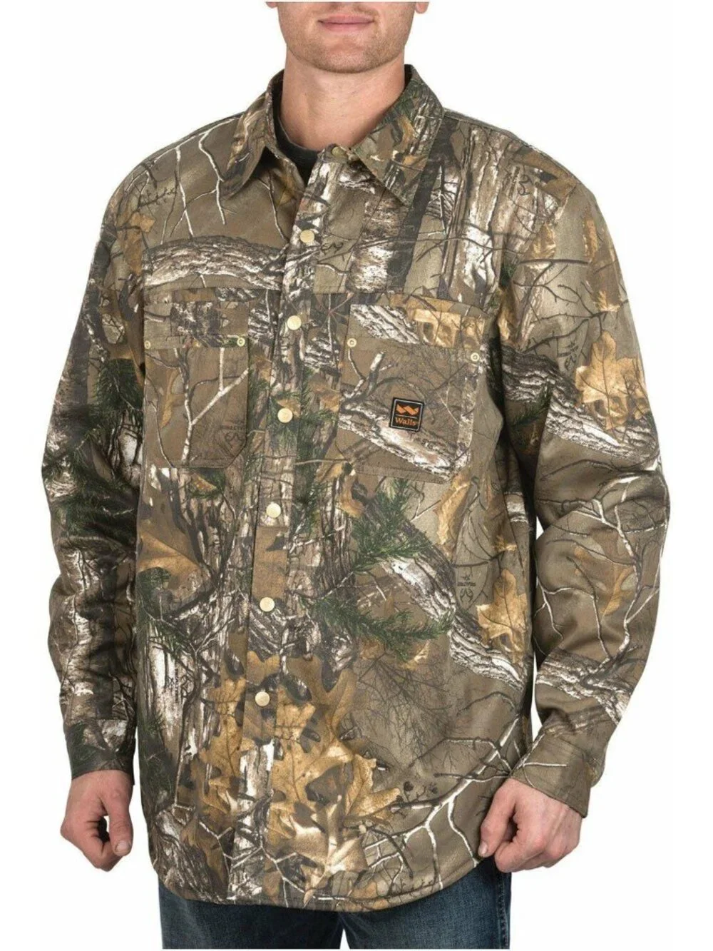 Walls Men's Zero Zone Fleece Lined Shirt Jacket  Walls YJ316 Lufkin Real Tree XL